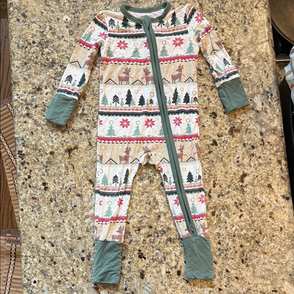 Angel Dear Bamboo Christmas Footie/Footless Pajamas